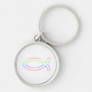 Christian Fish Glowing Symbol Key Ring