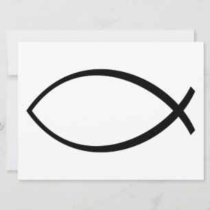 Christian Fish (Ichthys) Symbol Card