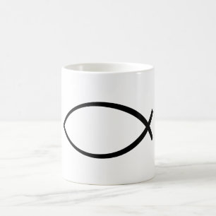 Christian Fish (Ichthys) Symbol Coffee Mug