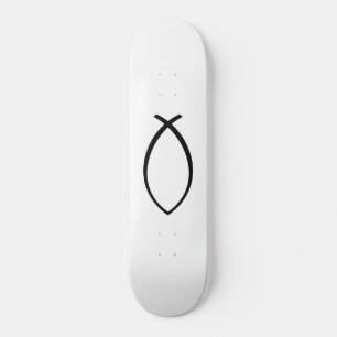 Christian Fish (Ichthys) Symbol Skateboard