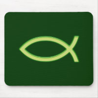 Christian Fish Light Green