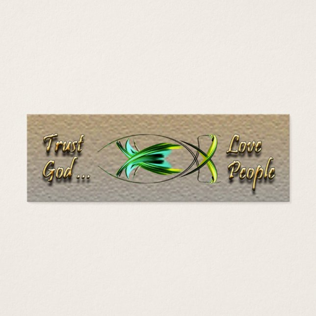 Christian Fish Profile Card (Front)