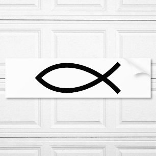Christian Fish Symbol Ichthys Bumper Sticker