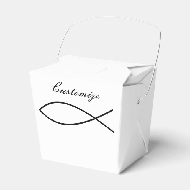 Christian Fish Symbol Ichthys Thunder_Cove Favour Box (Front Side)