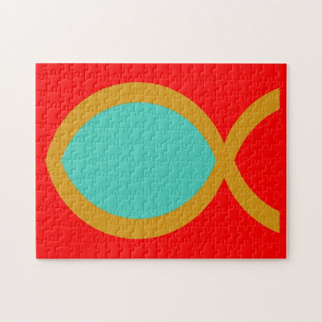 Christian Fish Symbol Jigsaw Puzzle (Horizontal)