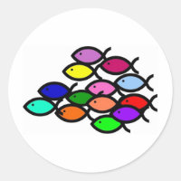 Christian Fish Symbols - Rainbow School -