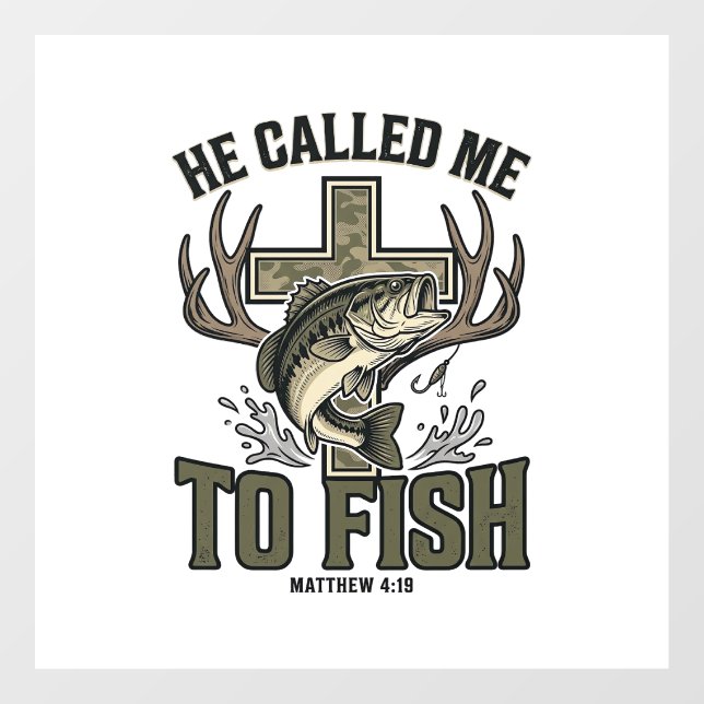 Christian Fishing Design He Called Me to Fish (Sheet)