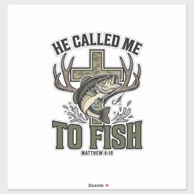 Christian Fishing Design He Called Me to Fish (Sheet)