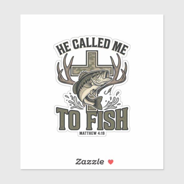 Christian Fishing Design He Called Me to Fish (Sheet)