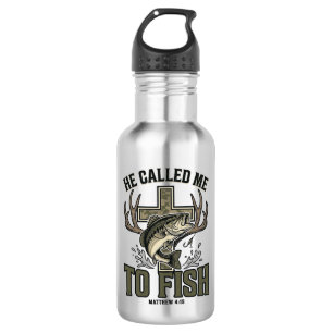 Christian Fishing Design He Called Me to Fish 532 Ml Water Bottle