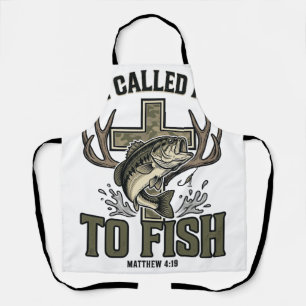 Christian Fishing Design He Called Me to Fish Apron