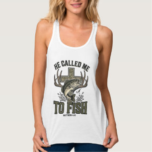 Christian Fishing Design He Called Me to Fish Singlet