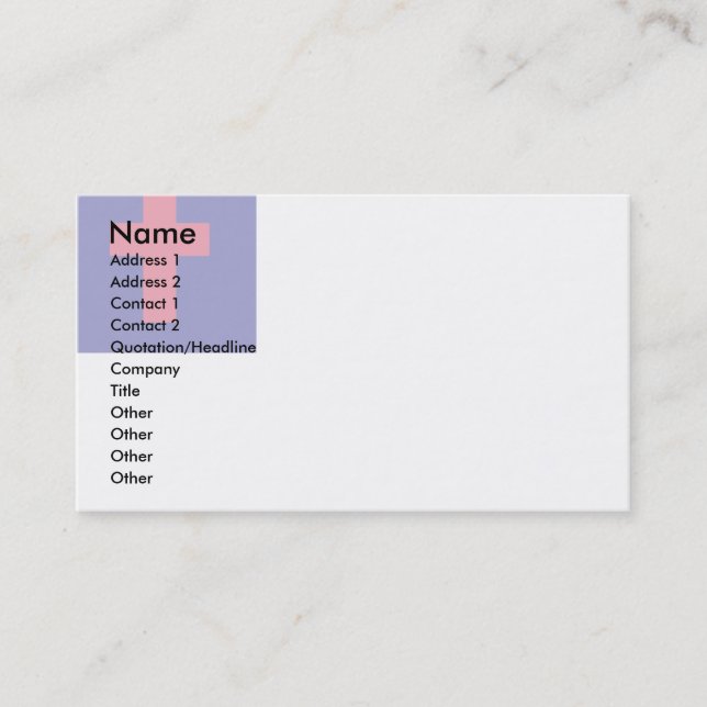 Christian Flag Business Card (Front)