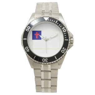 Christian Flag Customise with name or initials! Watch