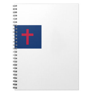 Christian flag Spiral Photo Notebook