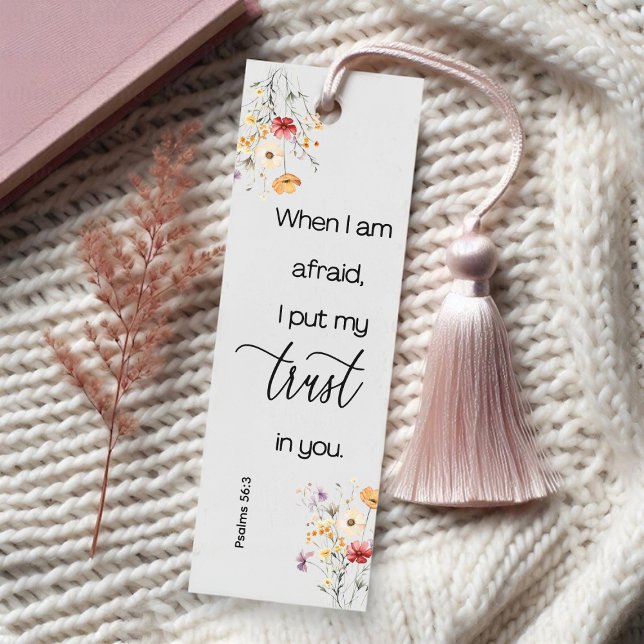 Christian Floral Bible Scripture Bookmark Card (Creator Uploaded)