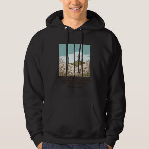 Christian Floral Cross Matthew 28_6 Vintage Hoodie