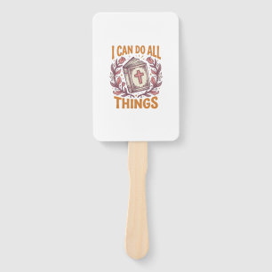 Christian Floral Faith Quote Vintage Shirt Design_ Hand Fan