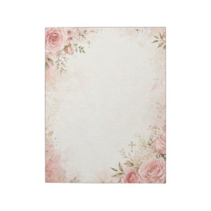 Christian Floral Notepad