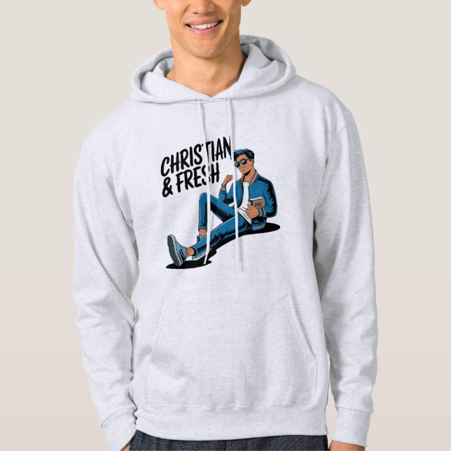 Christian & Fresh Religious Tshirt Hoodie (Front)