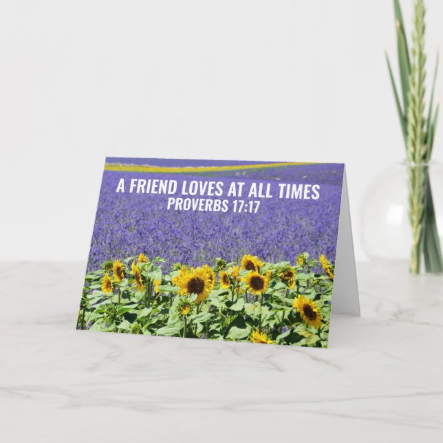 CHRISTIAN FRIENDSHIP CARDS PROVERBS 17:17 CARDS (Front)