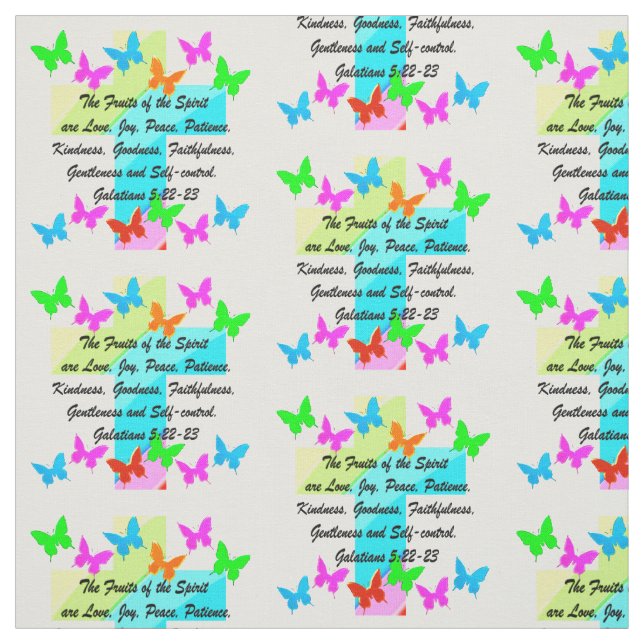 CHRISTIAN FRUIT OF THE SPIRIT FABRIC (Swatch)