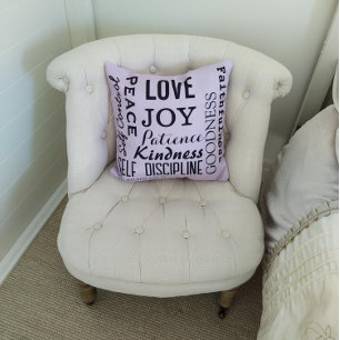Christian Fruit Of The Spirit, Galatians 5:22-23 Cushion