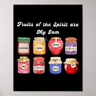 Christian Fruit Of The Spirit Is My Jam Bible Reli Poster