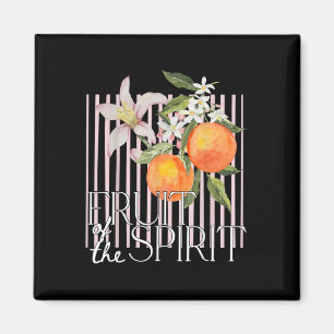 Christian Fruit Of The Spirit Vintage Fruit Orange Magnet