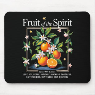 Christian Fruit Of The Srit Vintage Fruit Orange F Mouse Pad