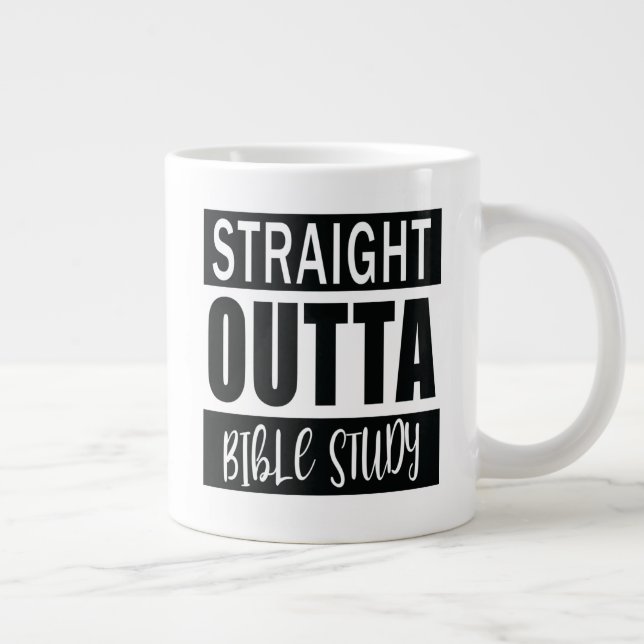 Christian Funny Bible Study Quote Large Coffee Mug (Right)