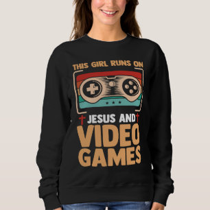 Christian Gamer This Boy Runs On Jesus And Video G Sweatshirt