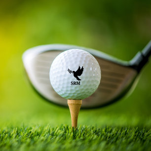 Christian Gift Monogrammed Dove Custom Memorial  Golf Balls