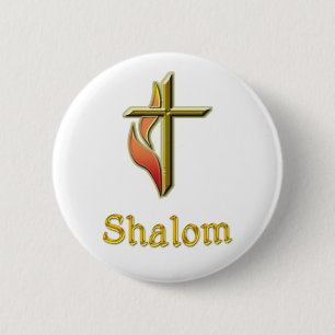christian gifts 6 cm round badge
