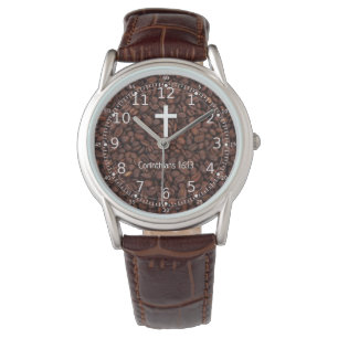 Christian Gifts for Men & Coffee Lovers Watch