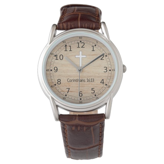 Christian Gifts for Men - Religious Watch (Front)