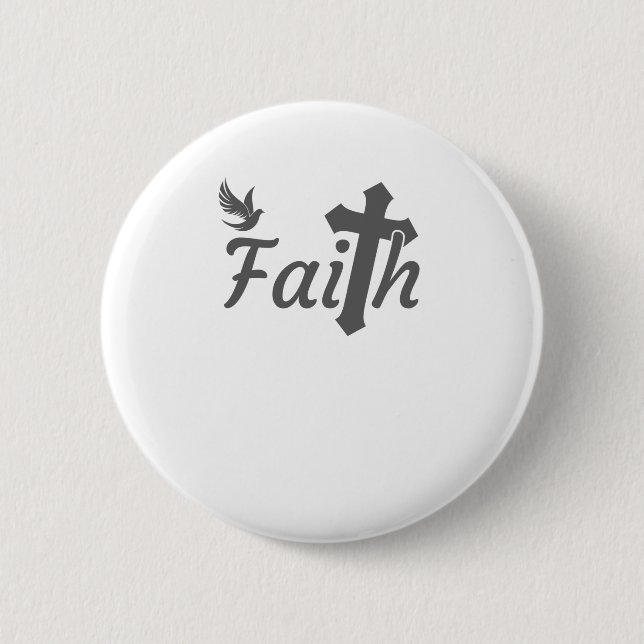 Christian Gifts for Women Christianity Gift Faith 6 Cm Round Badge (Front)