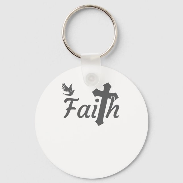 Christian Gifts for Women Christianity Gift Faith Key Ring (Front)