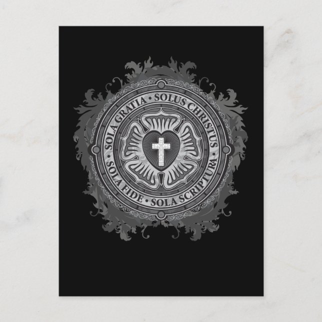 “CHRISTIAN GIFTS” Luther Rose Christian Jesus Lord Postcard (Front)