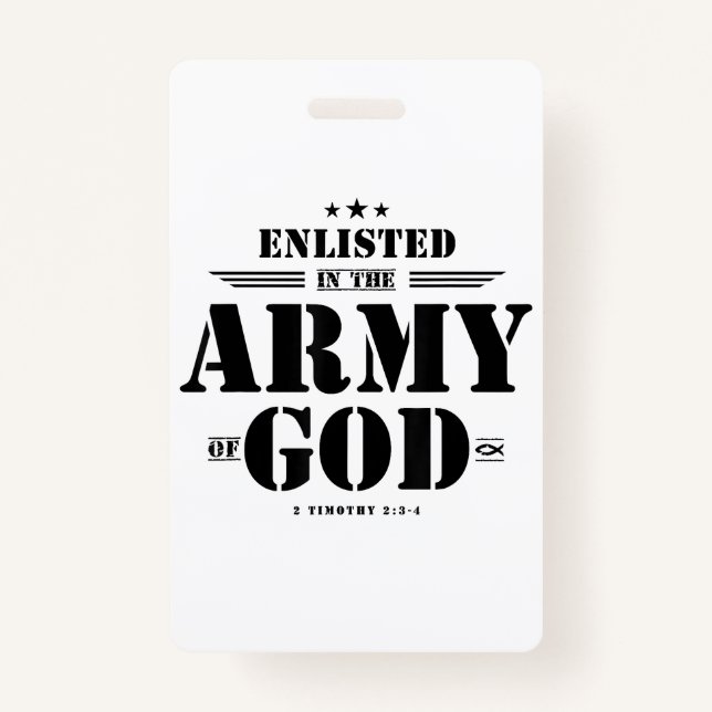 Christian gifts religious bible verse scriptures G ID Badge (Front)