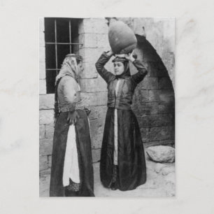 Christian Girls in Nazareth Postcard