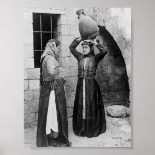 Christian Girls in Nazareth Poster