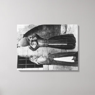 Christian Girls with Water Jug in Nazareth Canvas Print