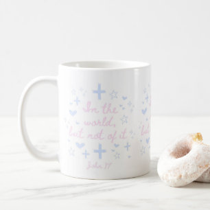 Christian Girly Bible Verse Pink Christian Mug
