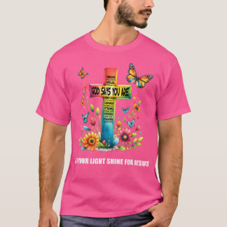 Christian Glow-For Jesus Let Your Light Shine Fait T-Shirt