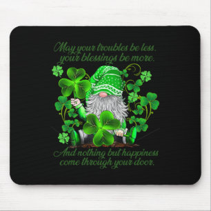 Christian Gnome St Patricks Day Irish Blessing Lep Mouse Pad