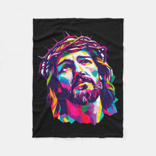 Christian God Christus Religious Believe Blessed F Fleece Blanket