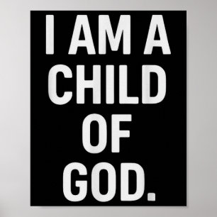 Christian God Faith Jesus Church Gods Child Church Poster