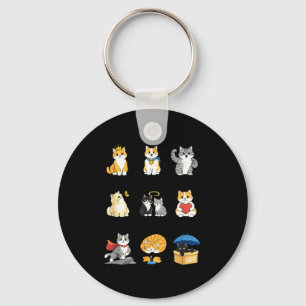 Christian God Say Cat Jesus Bible Verse Faith Key Ring