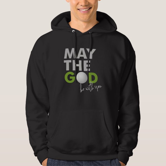 Christian Golf Father´s Day Golfer Ball Humor for  Hoodie (Front)